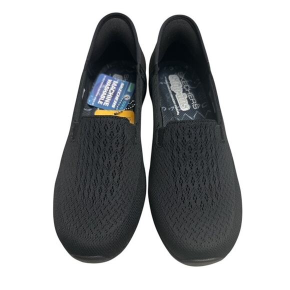 Skechers size 8 Shoes Black Slip-In Reggae Fest Guiding Light 158698 Relaxed Fit - Picture 2 of 8